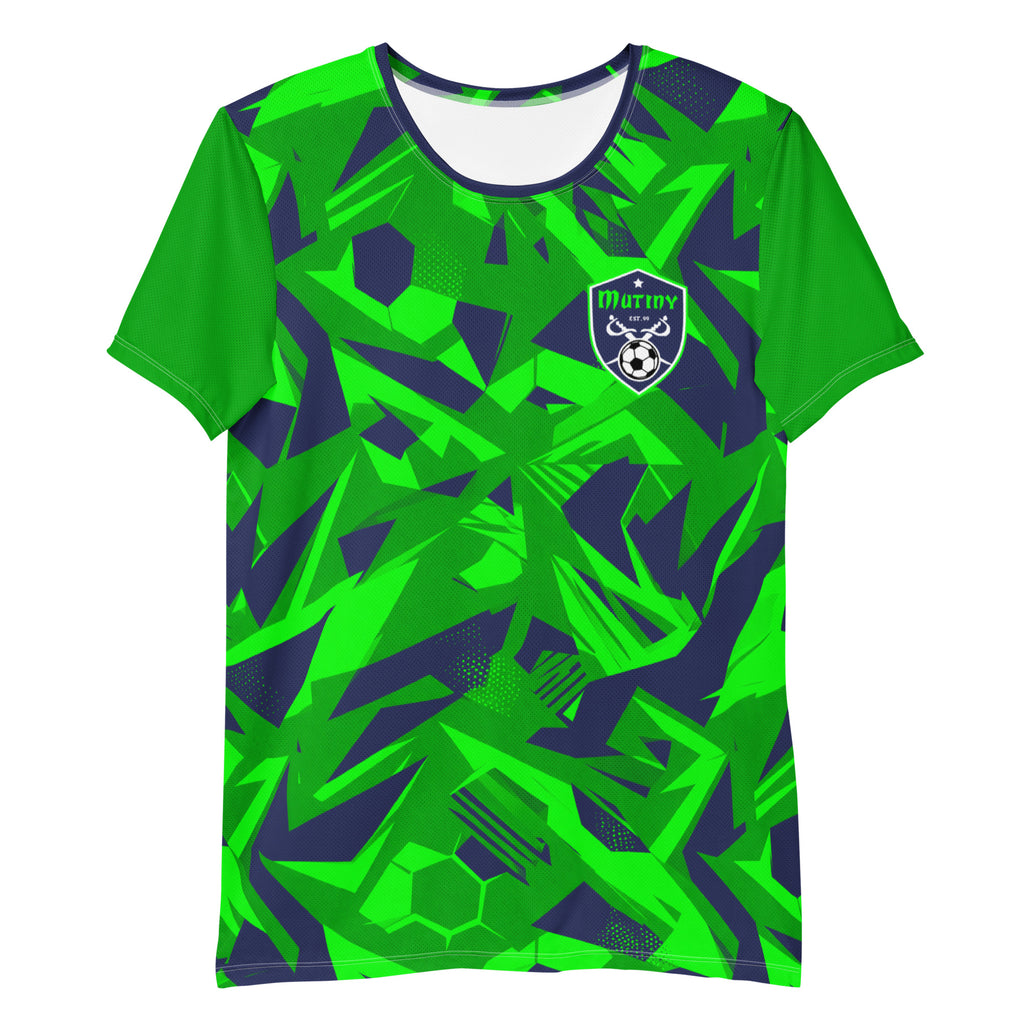 New England Mutiny Mayhem Geometric Pattern Soccer Shirt