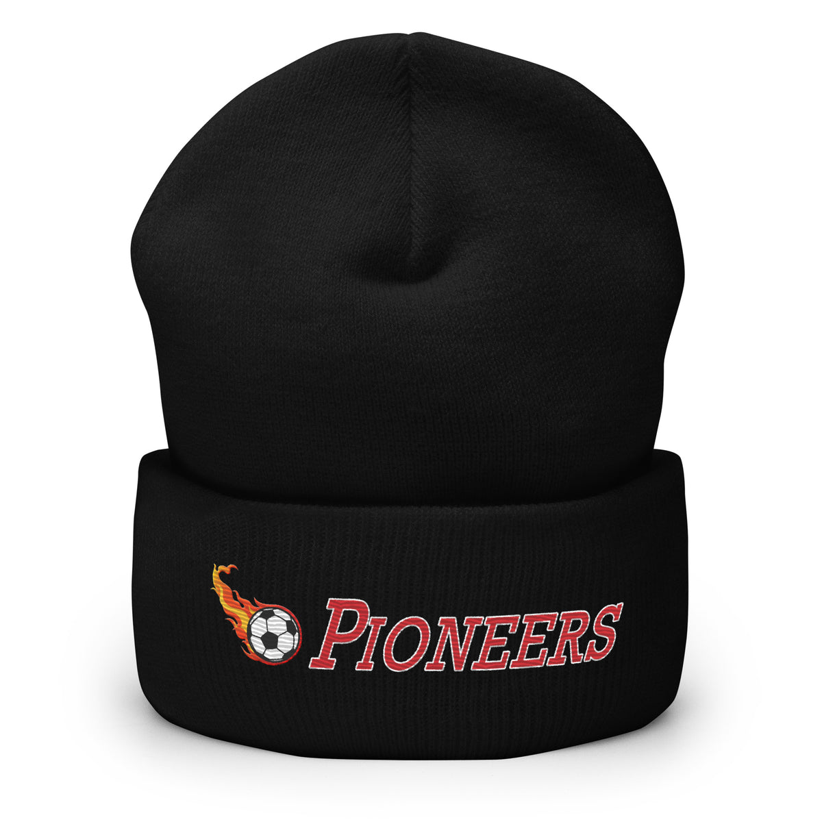Pioneers fan cuffed beanie with embroidered logo