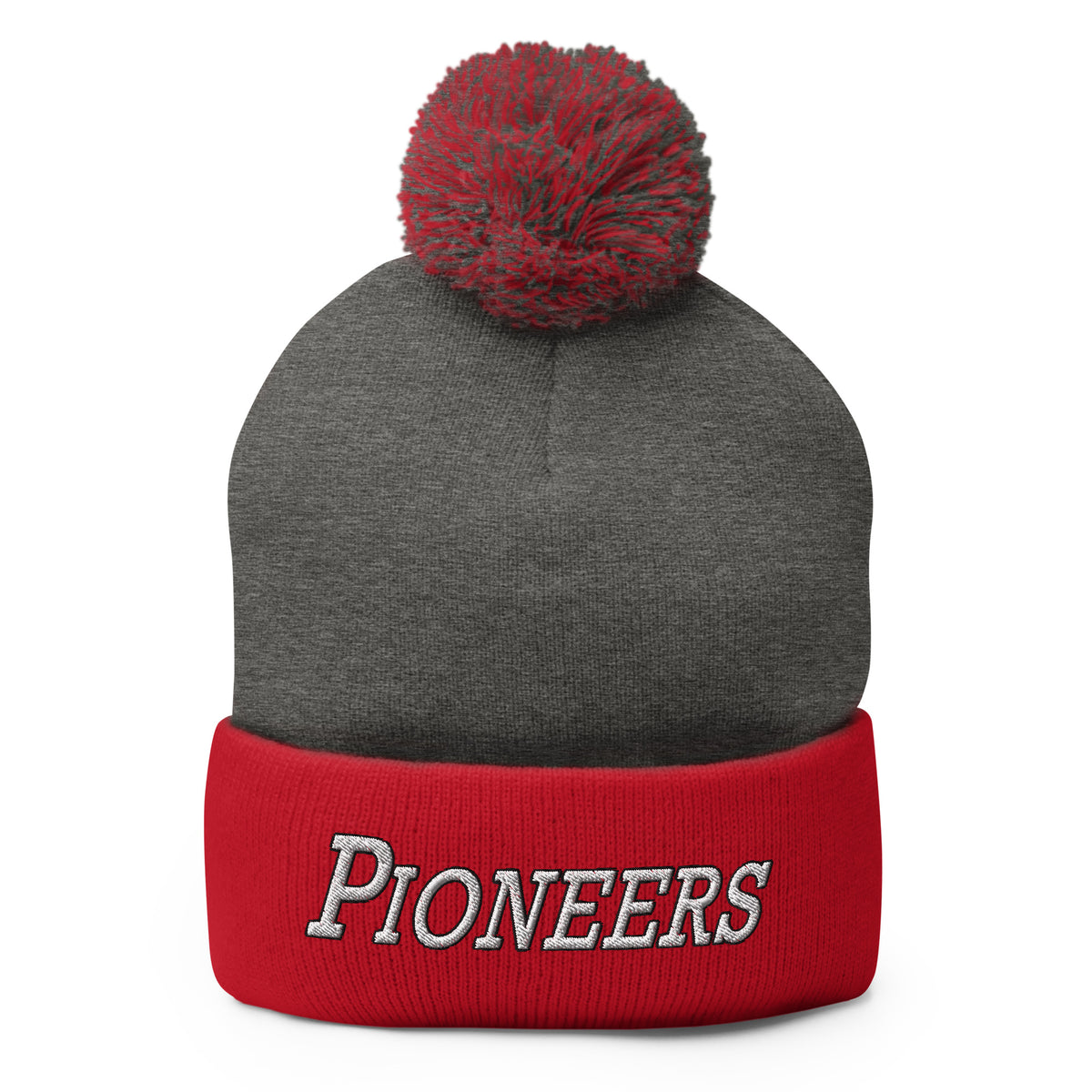 Pioneers Pom-Pom Beanie embroidered winter hat