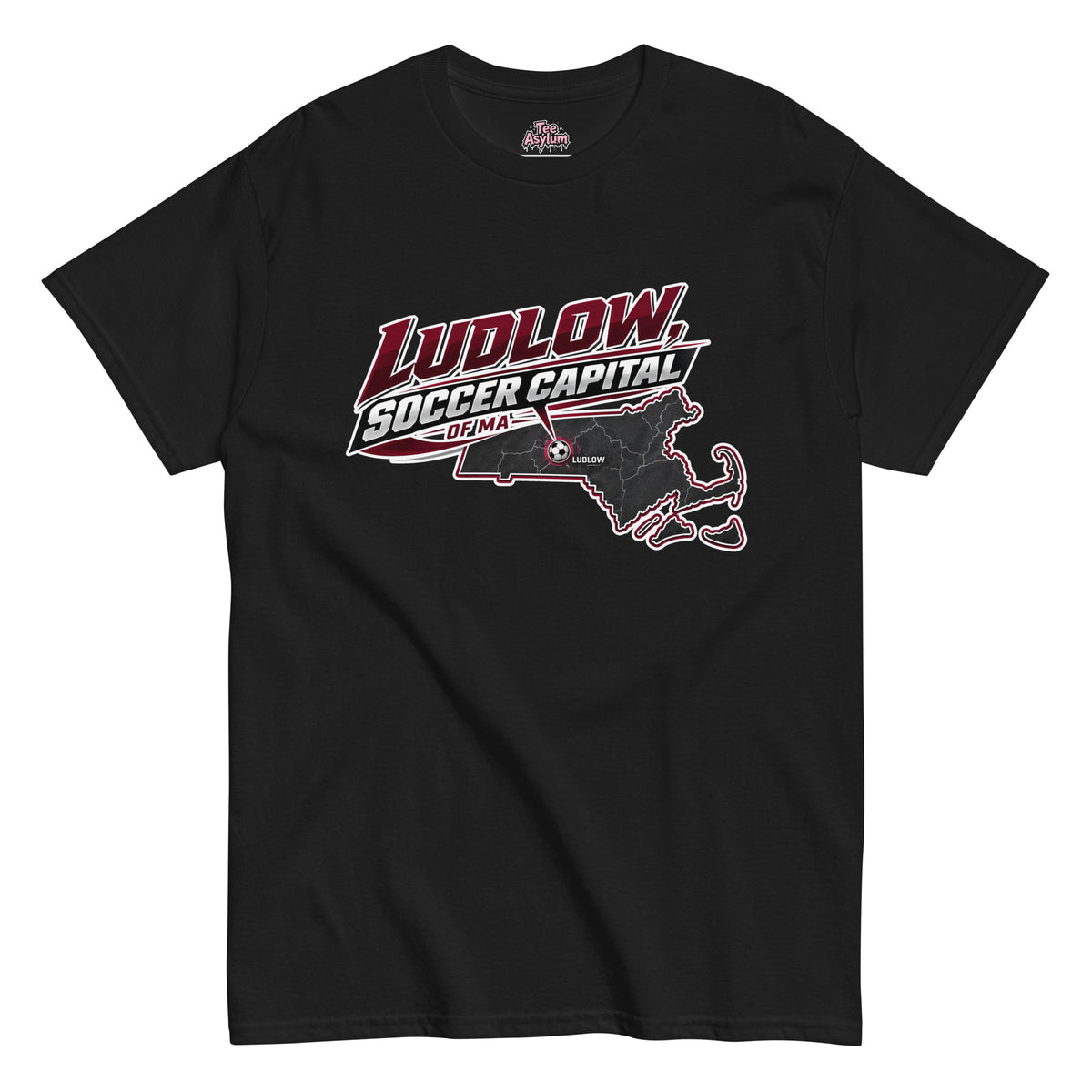 Ludlow Soccer Capital of Massachusetts T-Shirt