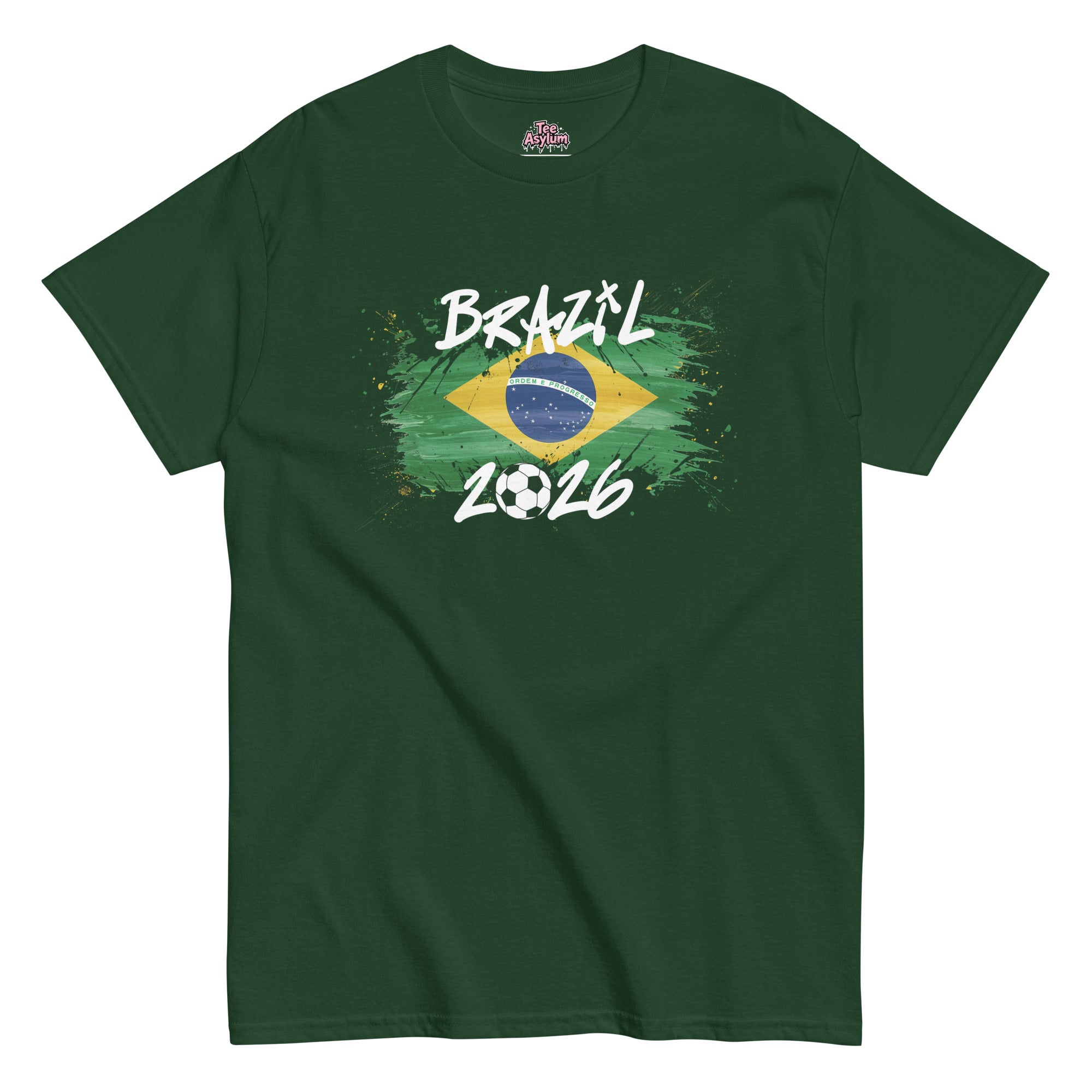 2026 Brazil jersey t-shirt showcasing iconic Brazil colors with a modern athletic style