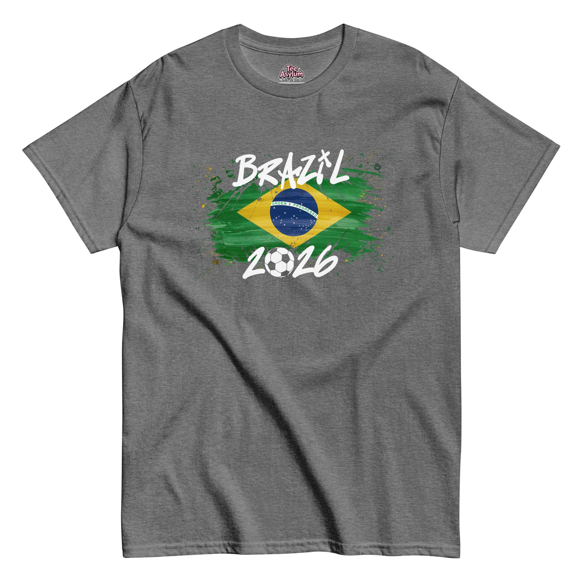 2026 Brazil jersey t-shirt featuring a dynamic graphic that celebrates Brazil’s World Cup legacy