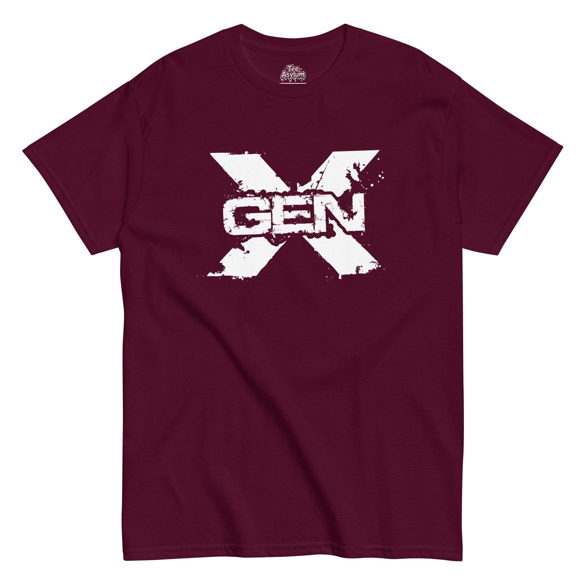 Gen X t-shirt featuring bold retro typography on a soft cotton unisex shirt