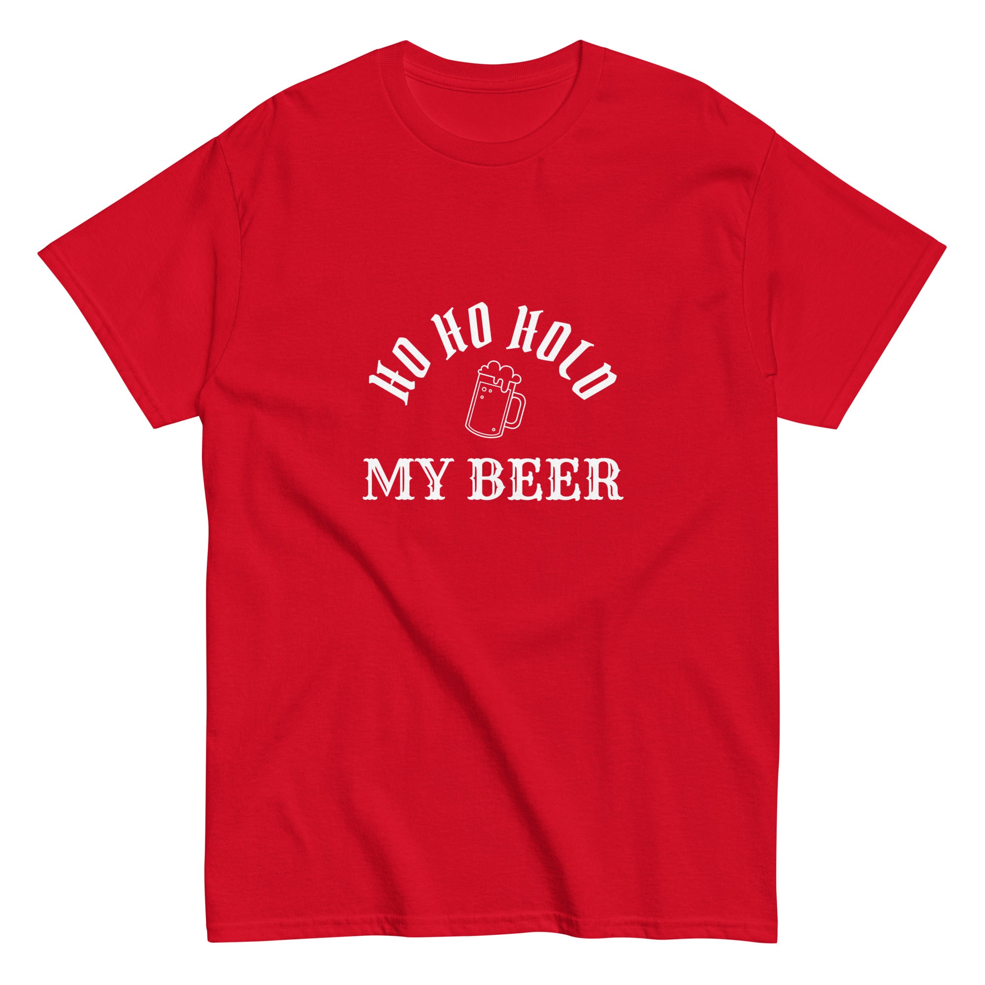 Festive bar-ready Ho ho hold my beer apparel gym wear