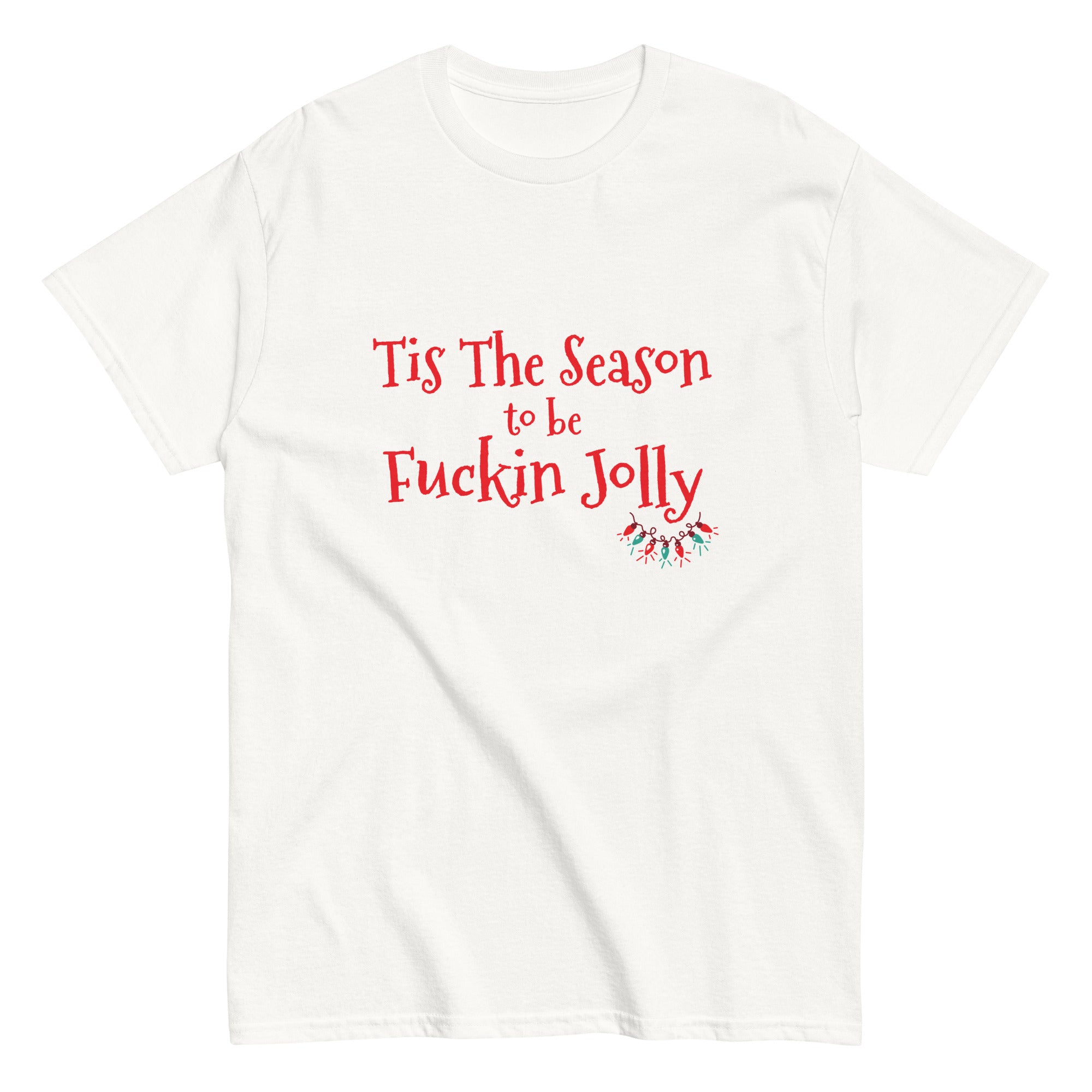Rebellious holiday slogan T-shirt
