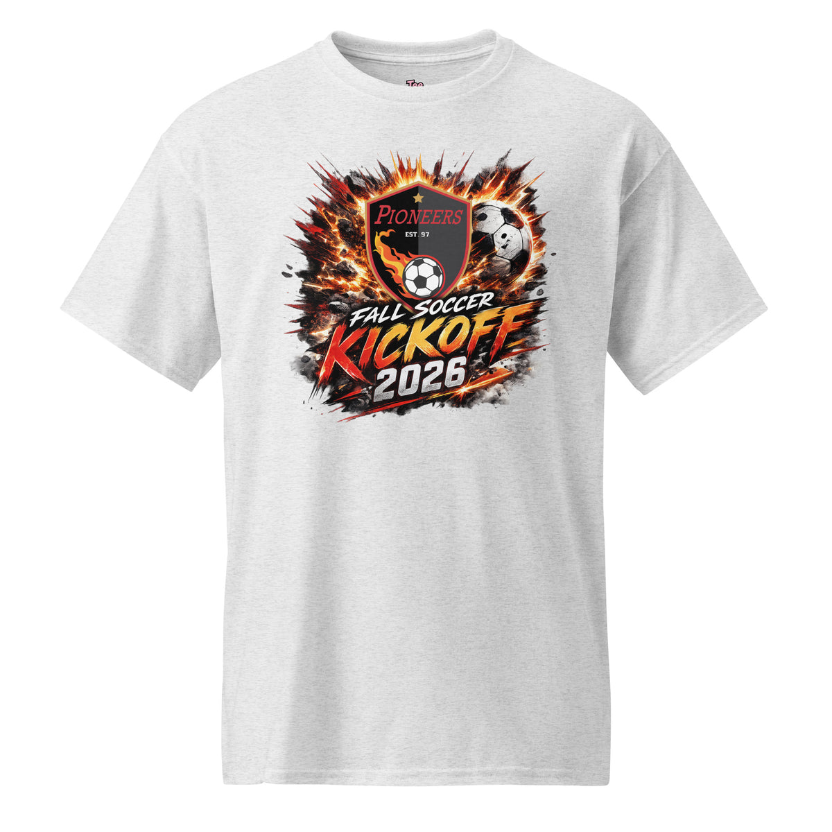 Pioneers soccer fan shirt for players, families and supporters