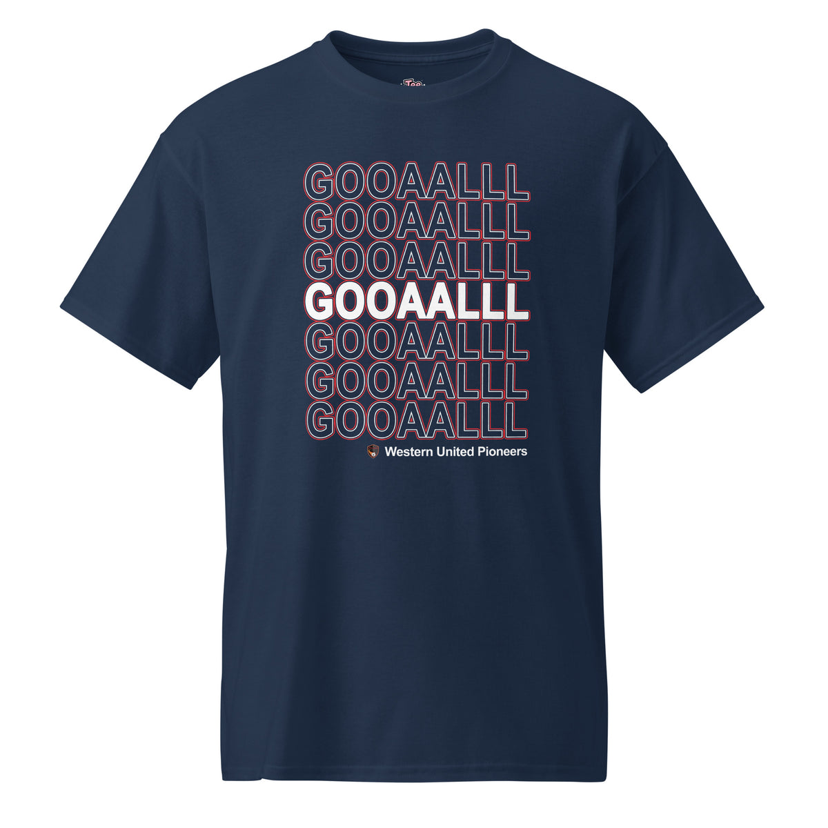 Pioneers GOOAALLL team spirit soccer T-Shirt